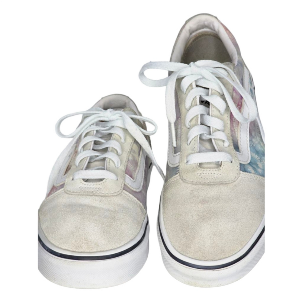 Women's Vans Ward Tie-Dye Beige Sneakers Size 8